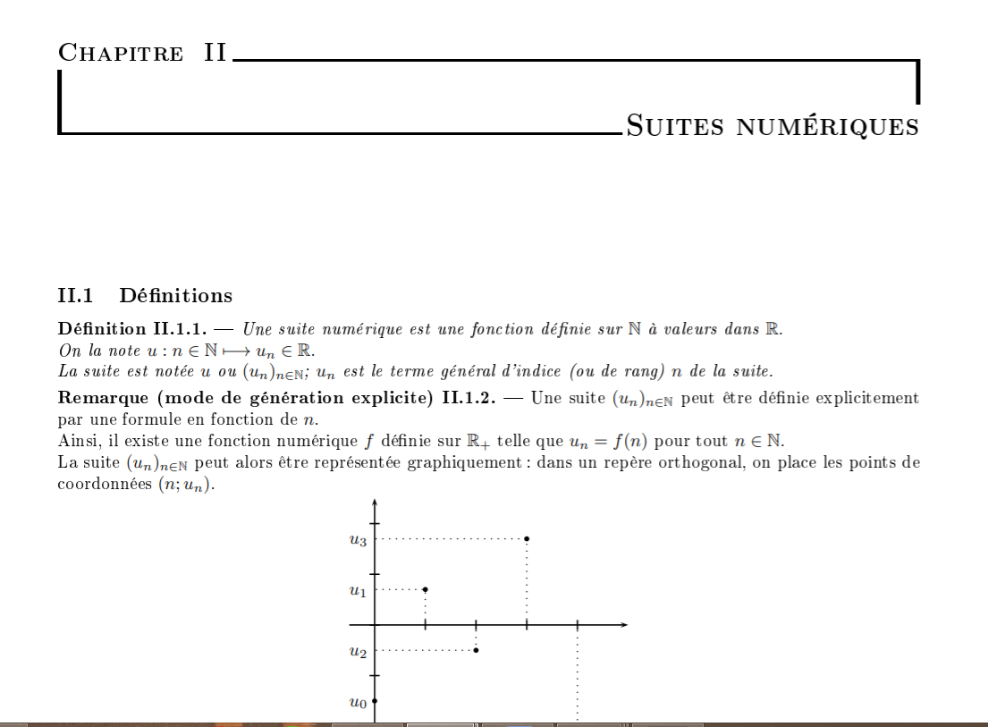 Cours : Suite numérique pour  2ème année BAC/Prepa ECT